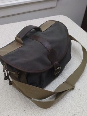 Lucas Forest Green/Brown Canvas & Leather Satchel/Messenger Bag